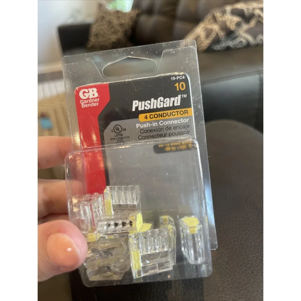 Gardner Bender PushGard 4-Port 600V Push-In Connector (10-Pack) 19-PC4 Lot Of 2